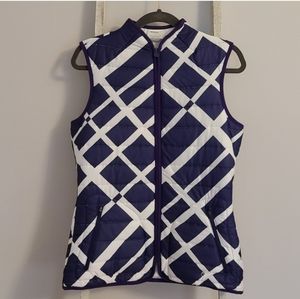 Nike Medium Tour Performance Gold Puff sleeveless vest purple white